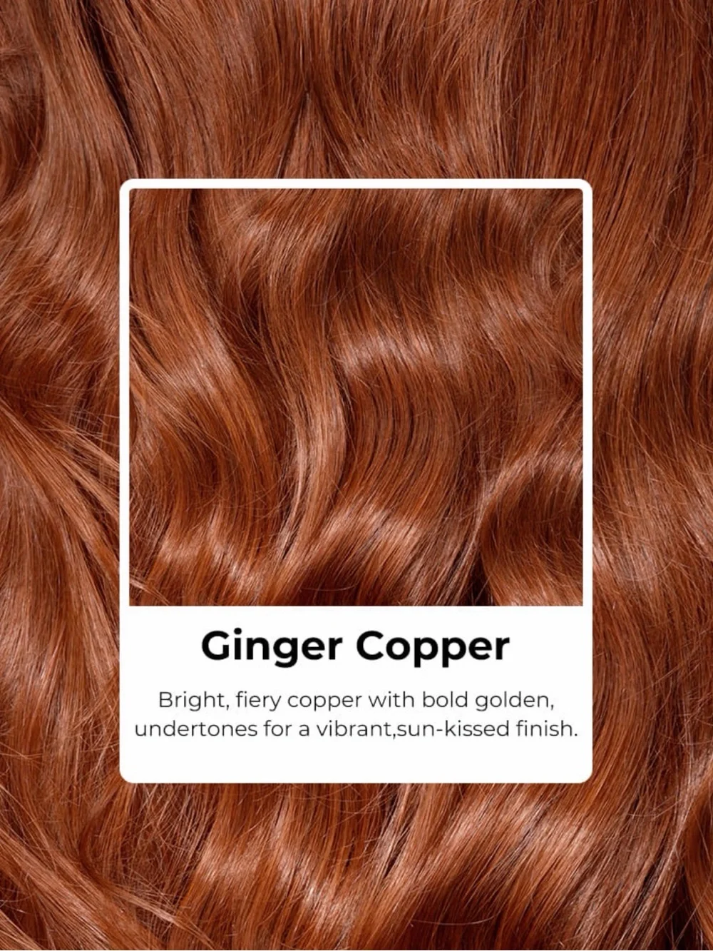 100% Human Hair Intense Copper Lace Front Wig Alipearl Ginger Copper auburn